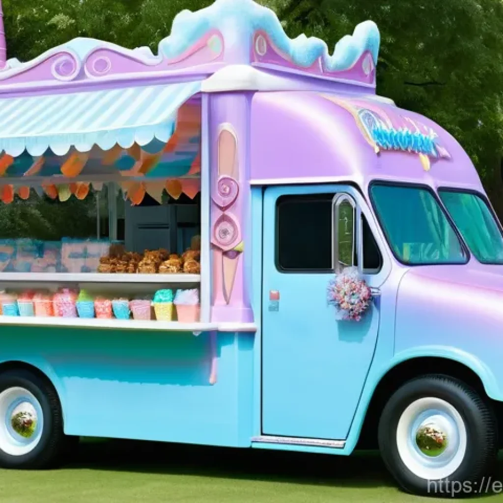 겨울왕국 아이스크림 트럭 - **Prompt 1: The Enchanted Ice Cream Truck Exterior**
    "A whimsical, highly decorated ice cream tr...